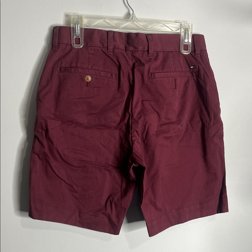 Tommy Hilfiger Burgundy Men's Shorts - Picture 3 of 3